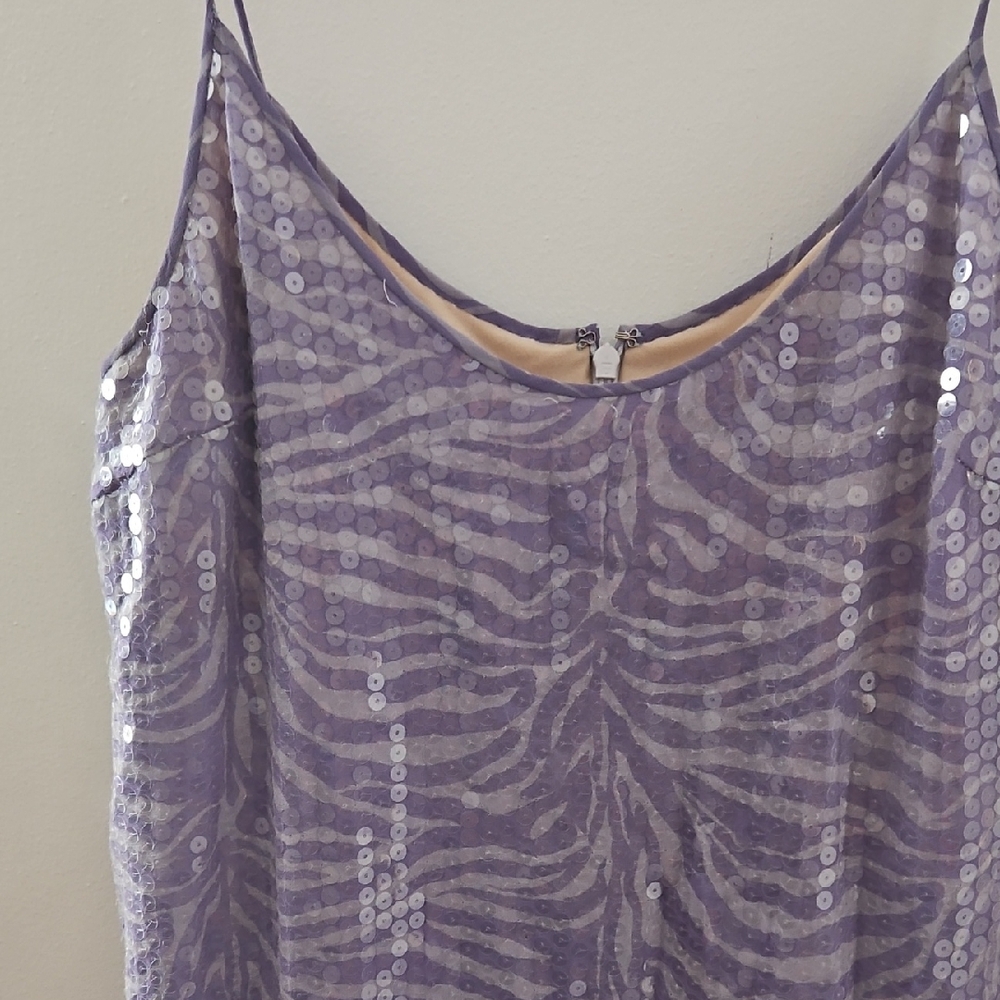 Silk Purple Sequin dress